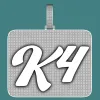 CUSTOM LETTER NECKLACE 3D BIG SQUARE sold by The GUU Shop