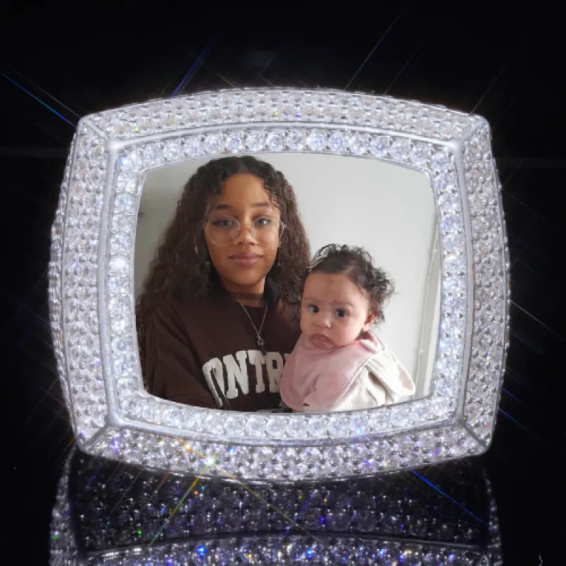 3D CUSTOM PICTURE ICED RING sold by The GUU Shop