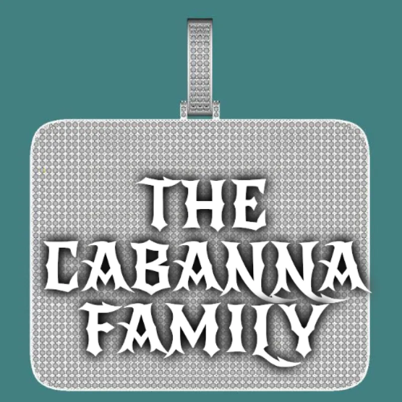 CUSTOM LETTER NECKLACE 3D BIG SQUARE sold by The GUU Shop