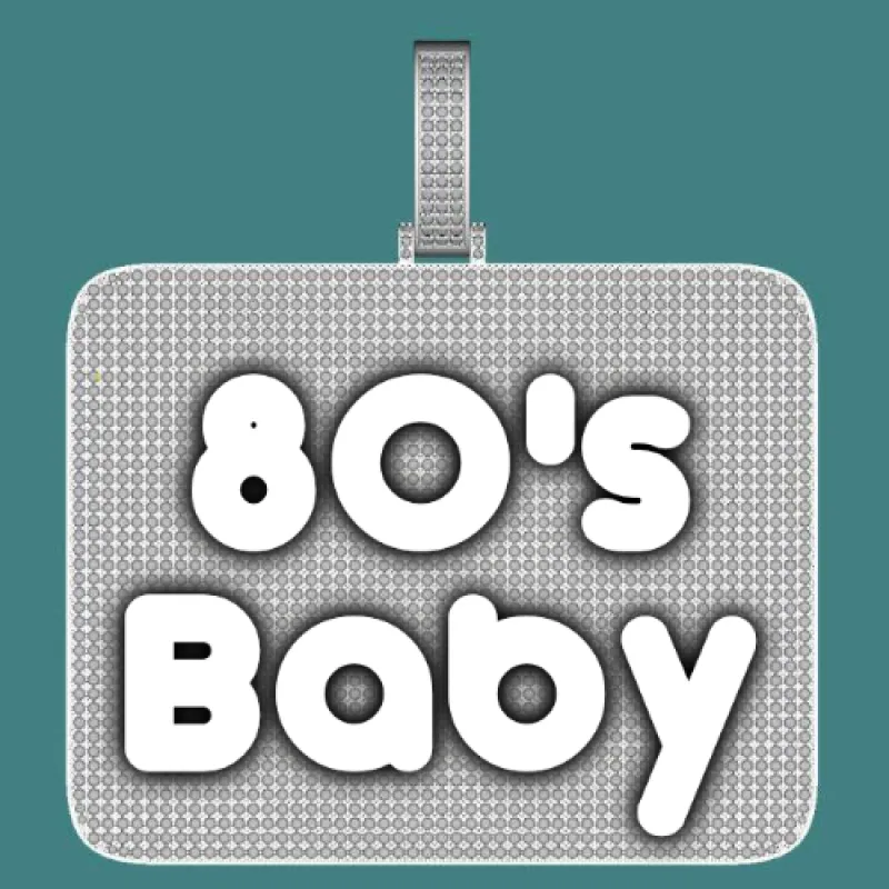 CUSTOM LETTER NECKLACE 3D BIG SQUARE sold by The GUU Shop