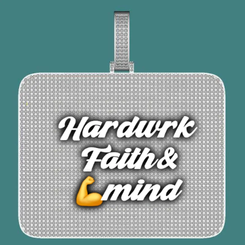 CUSTOM LETTER NECKLACE 3D BIG SQUARE sold by The GUU Shop