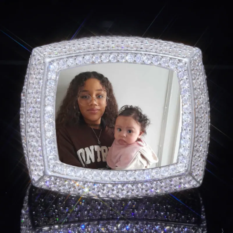 3D CUSTOM PICTURE ICED RING sold by The GUU Shop