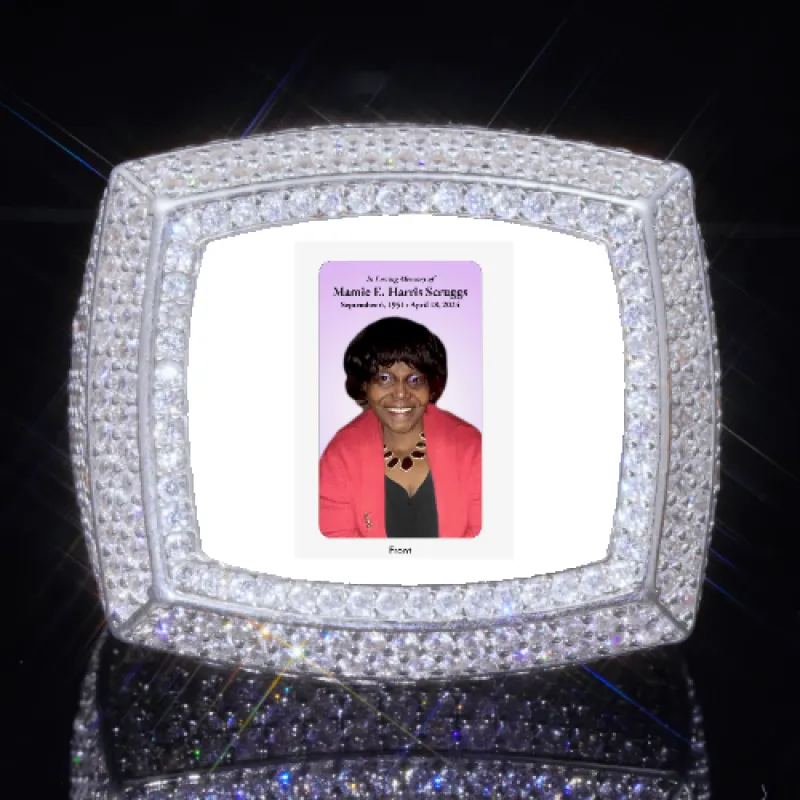 3D CUSTOM PICTURE ICED RING sold by The GUU Shop