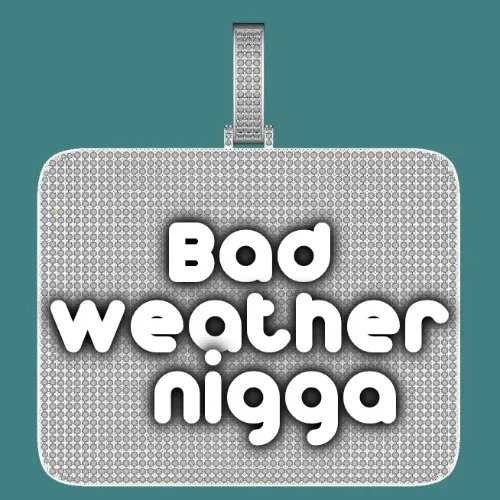 CUSTOM LETTER NECKLACE 3D BIG SQUARE sold by The GUU Shop