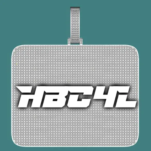 CUSTOM LETTER NECKLACE 3D BIG SQUARE sold by The GUU Shop