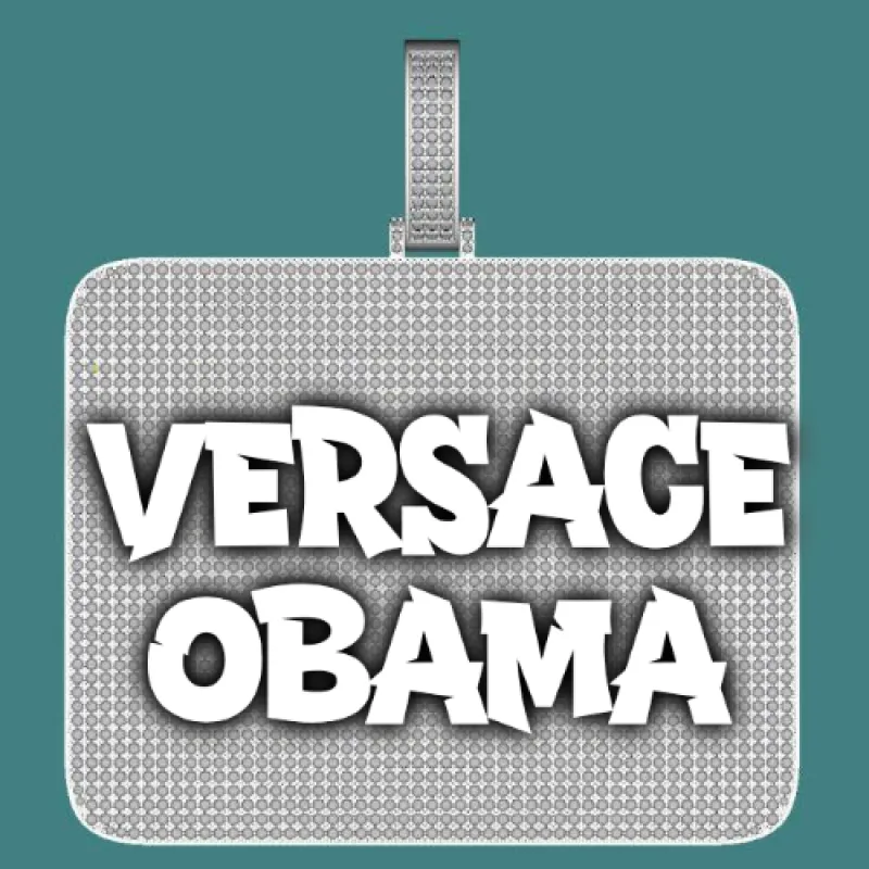 CUSTOM LETTER NECKLACE 3D BIG SQUARE sold by The GUU Shop