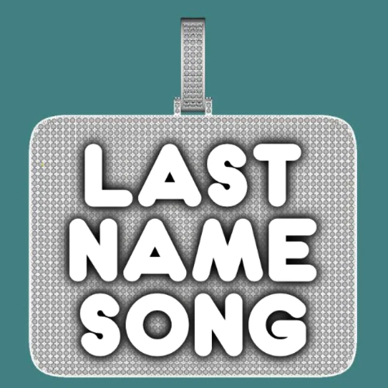 CUSTOM LETTER NECKLACE 3D BIG SQUARE sold by The GUU Shop