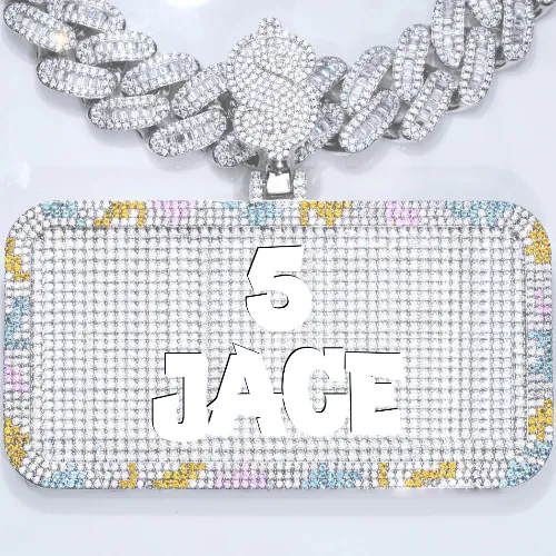 CUSTOM LETTER NECKLACE 3D COLORFUL SQUARE sold by The GUU Shop