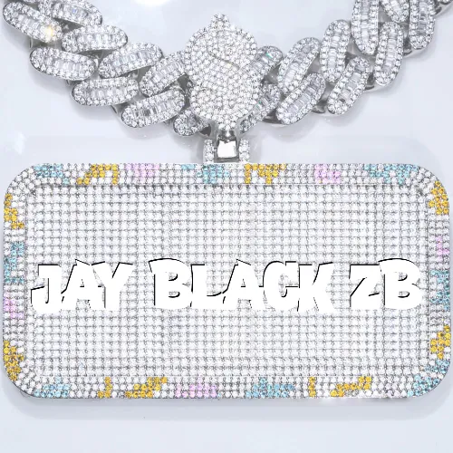 CUSTOM LETTER NECKLACE 3D COLORFUL SQUARE sold by The GUU Shop