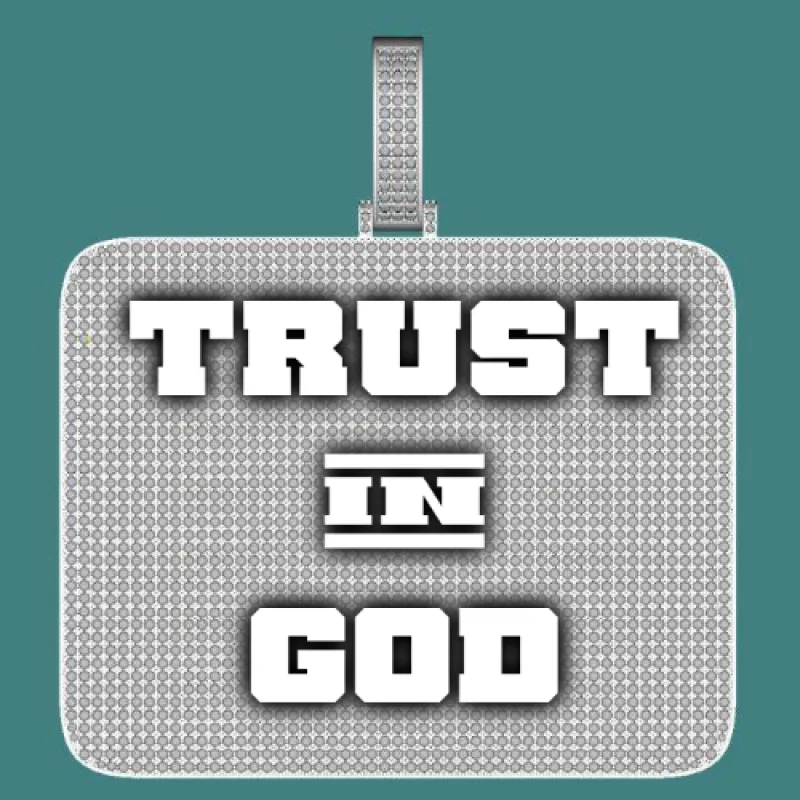 CUSTOM LETTER NECKLACE 3D BIG SQUARE sold by The GUU Shop