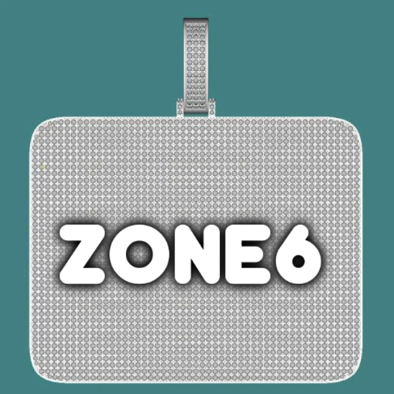 CUSTOM LETTER NECKLACE 3D BIG SQUARE sold by The GUU Shop