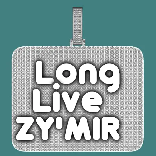 CUSTOM LETTER NECKLACE 3D BIG SQUARE sold by The GUU Shop