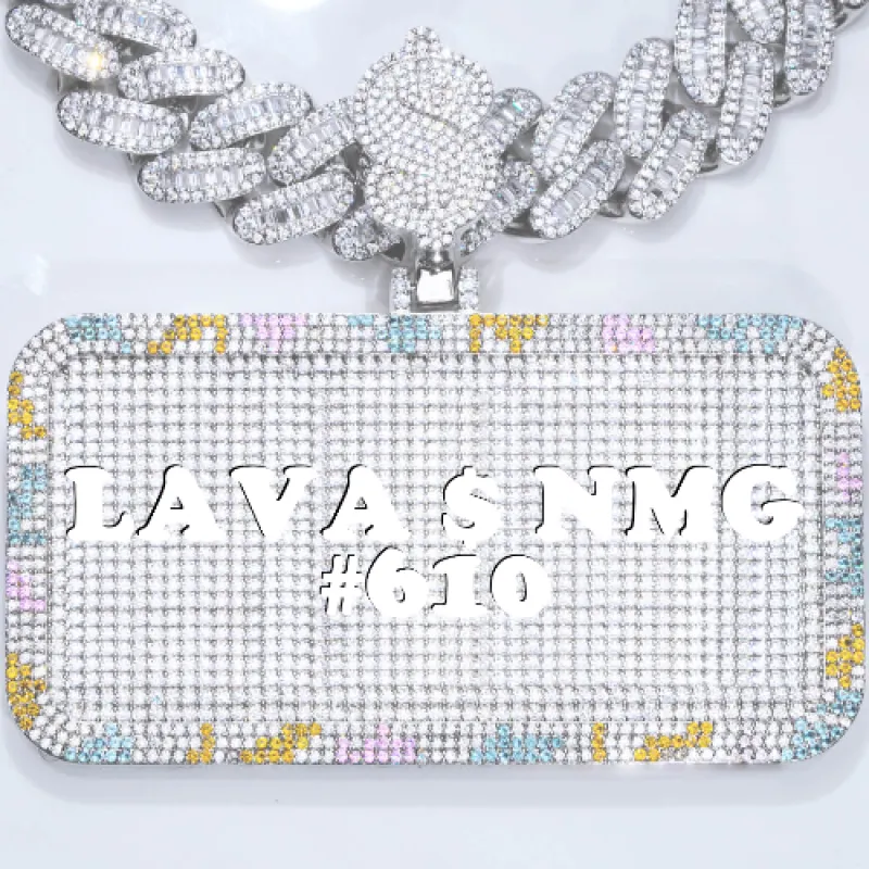 CUSTOM LETTER NECKLACE 3D COLORFUL SQUARE sold by The GUU Shop