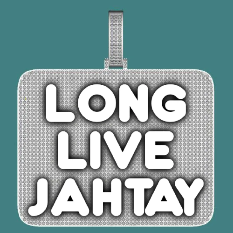 CUSTOM LETTER NECKLACE 3D BIG SQUARE sold by The GUU Shop