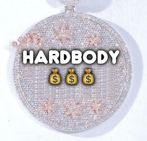 CUSTOM LETTER NECKLACE 3D BIG CROWN DISC sold by The GUU Shop