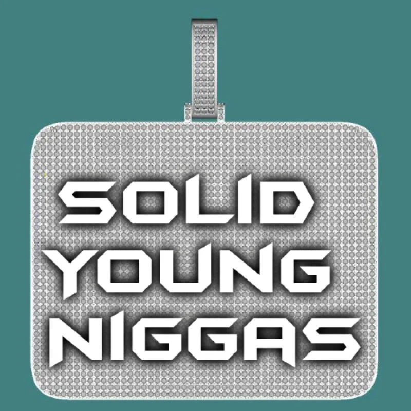 CUSTOM LETTER NECKLACE 3D BIG SQUARE sold by The GUU Shop