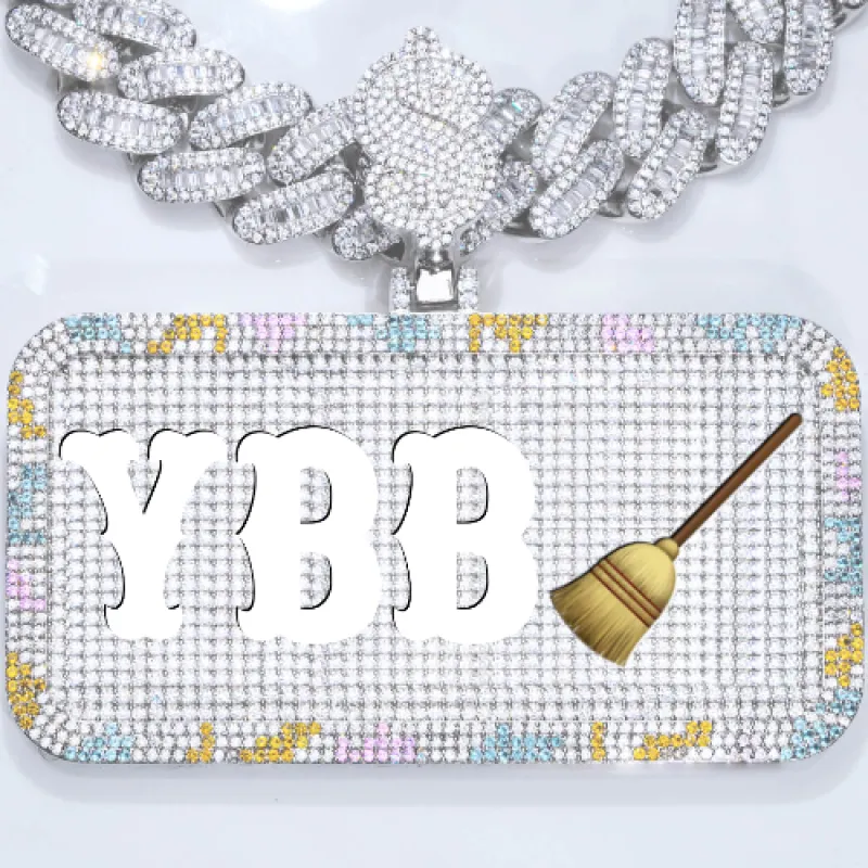 CUSTOM LETTER NECKLACE 3D COLORFUL SQUARE sold by The GUU Shop