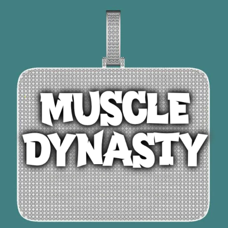 CUSTOM LETTER NECKLACE 3D BIG SQUARE sold by The GUU Shop