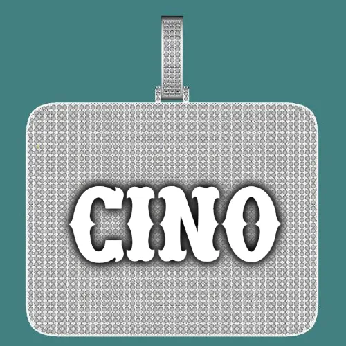 CUSTOM LETTER NECKLACE 3D BIG SQUARE sold by The GUU Shop