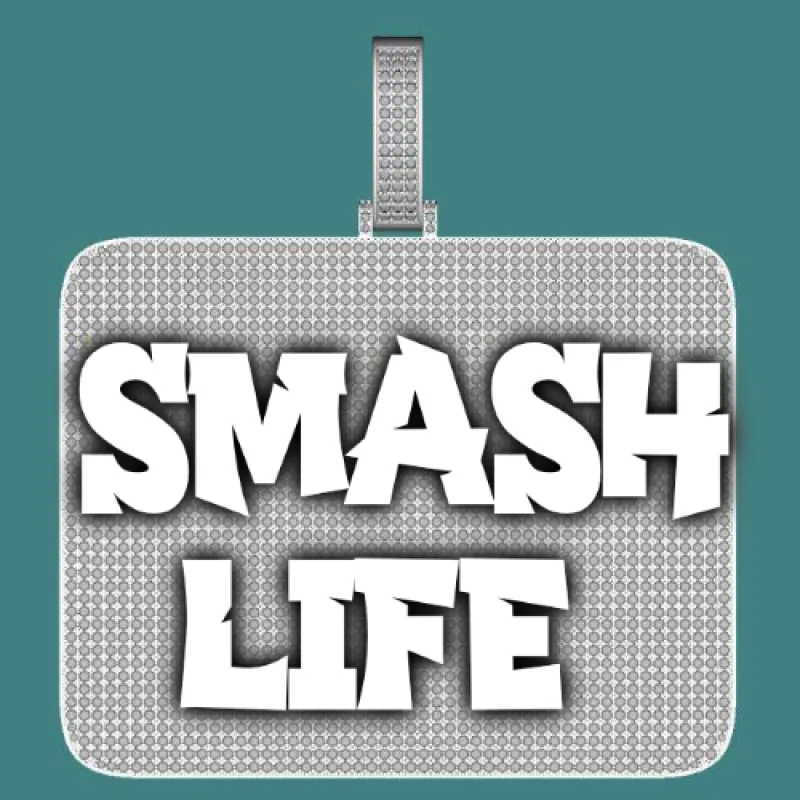 CUSTOM LETTER NECKLACE 3D BIG SQUARE sold by The GUU Shop