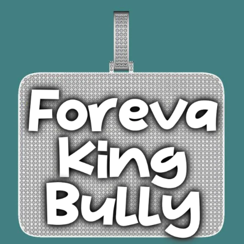 CUSTOM LETTER NECKLACE 3D BIG SQUARE sold by The GUU Shop