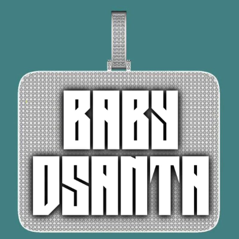 CUSTOM LETTER NECKLACE 3D BIG SQUARE sold by The GUU Shop