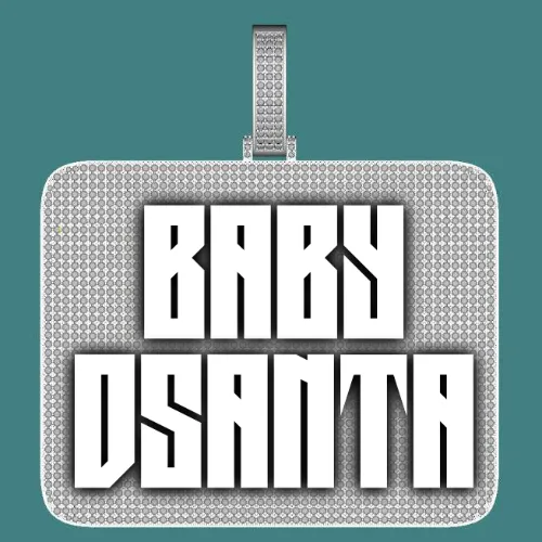 CUSTOM LETTER NECKLACE 3D BIG SQUARE sold by The GUU Shop