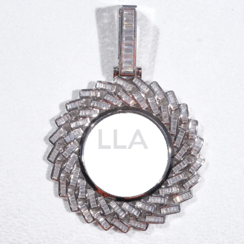 Large 3D Baguette Custom Picture Pendant sold by The GUU Shop