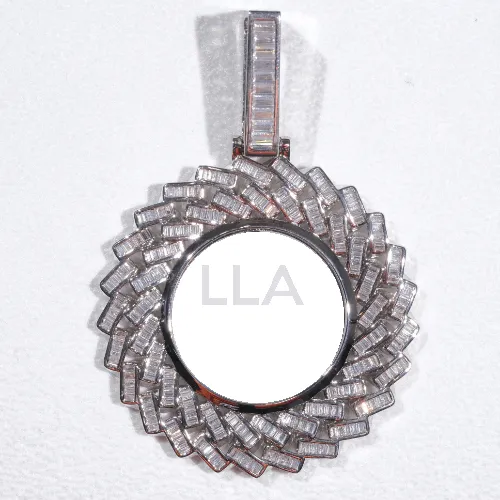 Large 3D Baguette Custom Picture Pendant sold by The GUU Shop