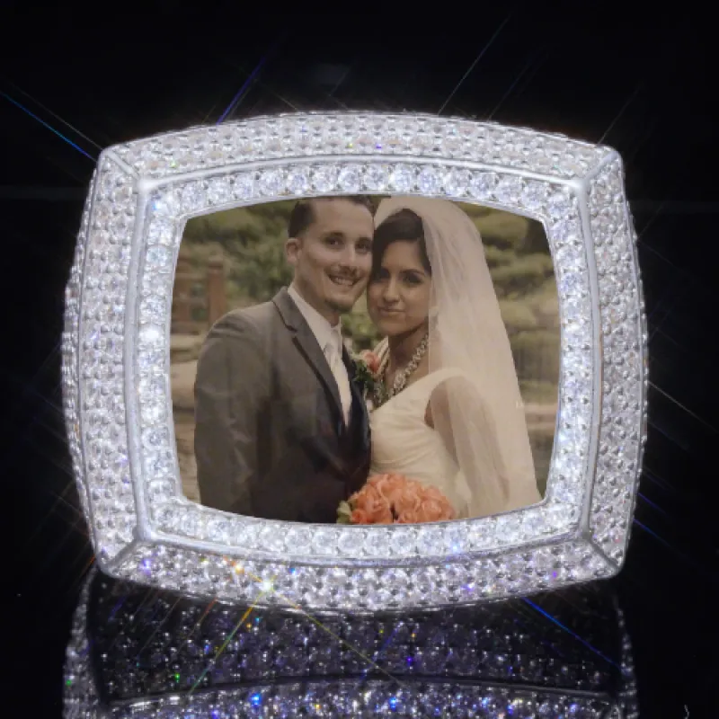 3D CUSTOM PICTURE ICED RING sold by The GUU Shop