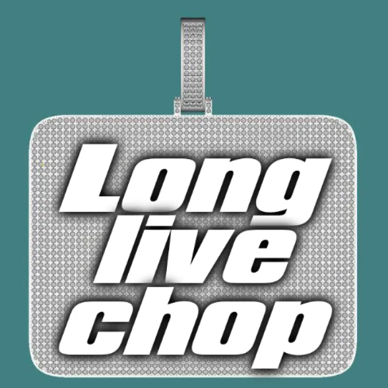 CUSTOM LETTER NECKLACE 3D BIG SQUARE sold by The GUU Shop