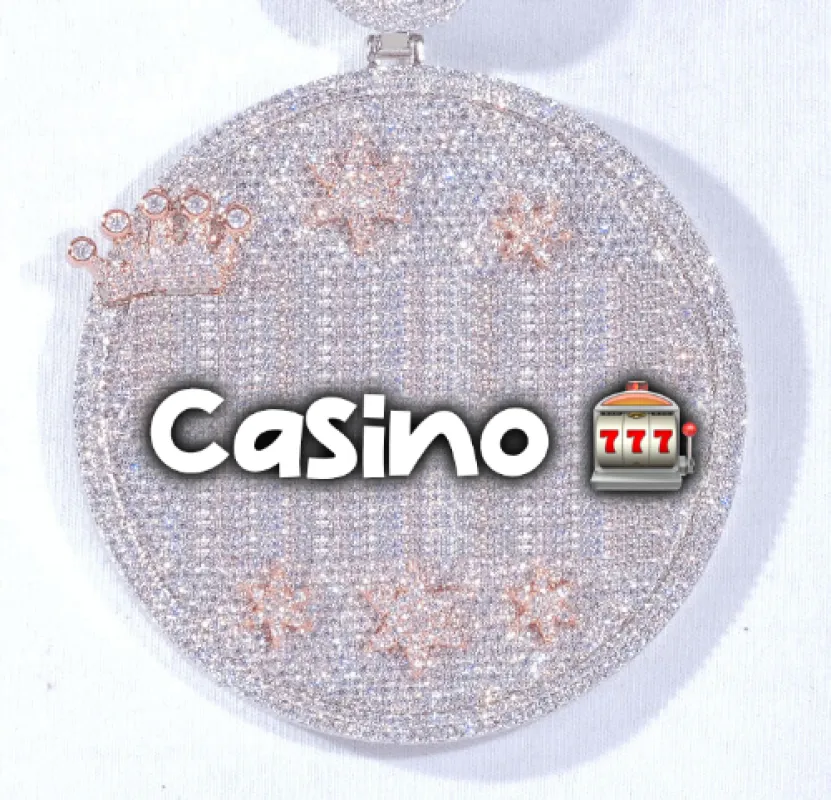 CUSTOM LETTER NECKLACE 3D BIG CROWN DISC sold by The GUU Shop