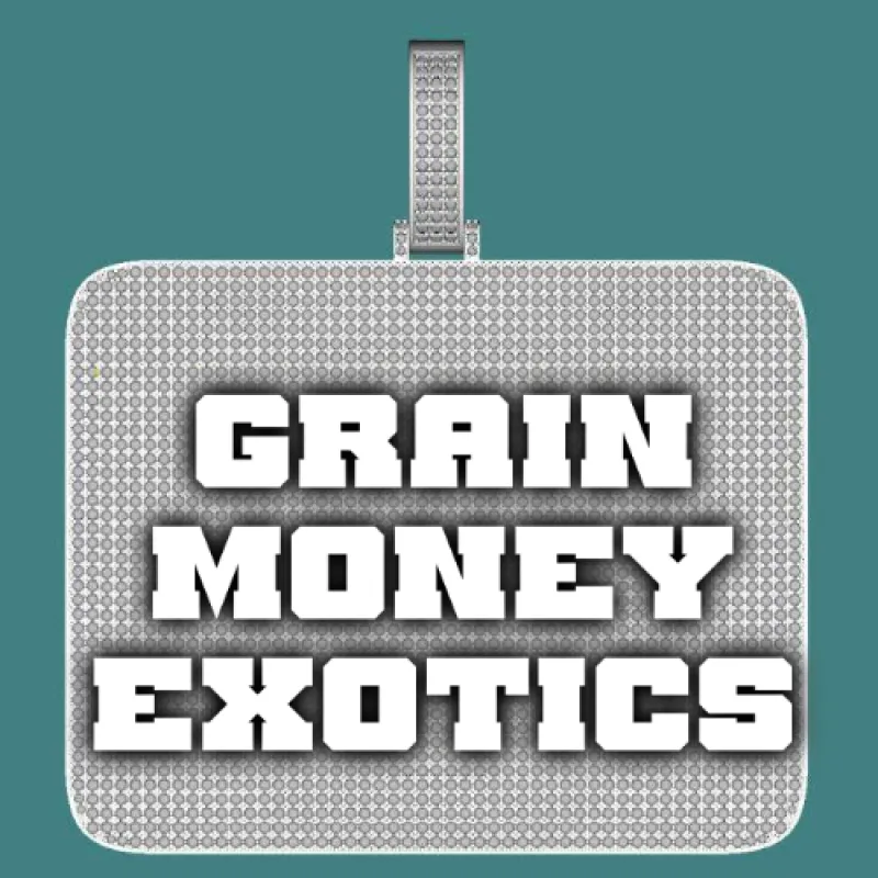 CUSTOM LETTER NECKLACE 3D BIG SQUARE sold by The GUU Shop