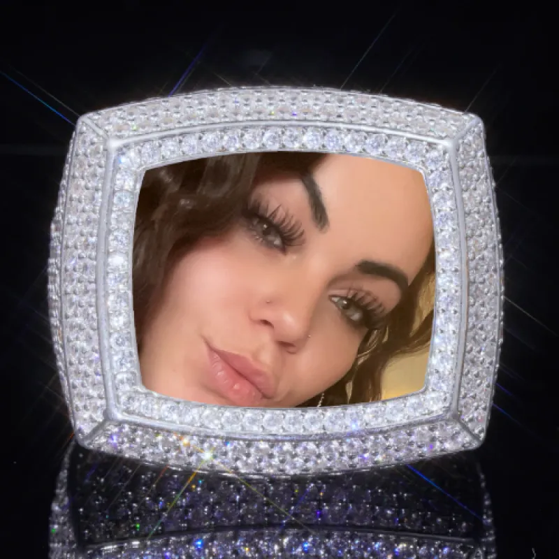 3D CUSTOM PICTURE ICED RING sold by The GUU Shop