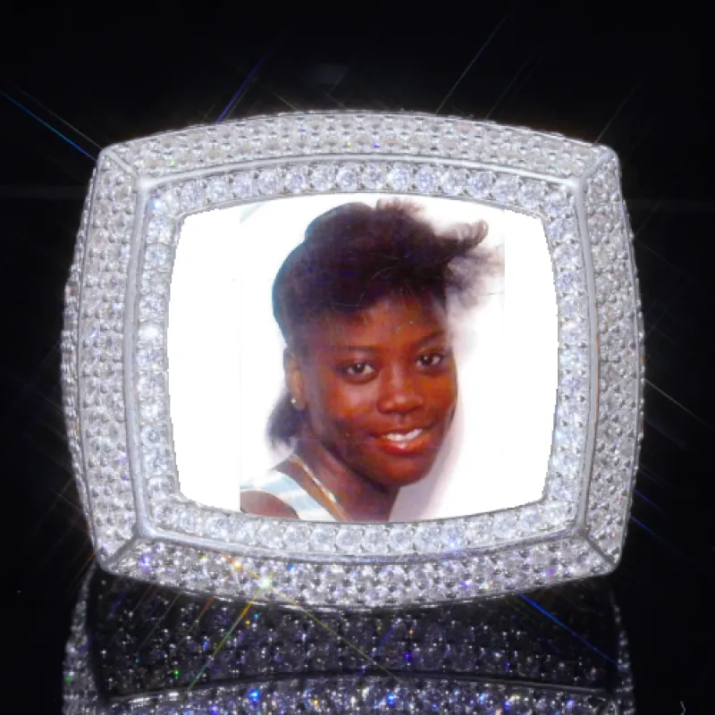 3D CUSTOM PICTURE ICED RING sold by The GUU Shop