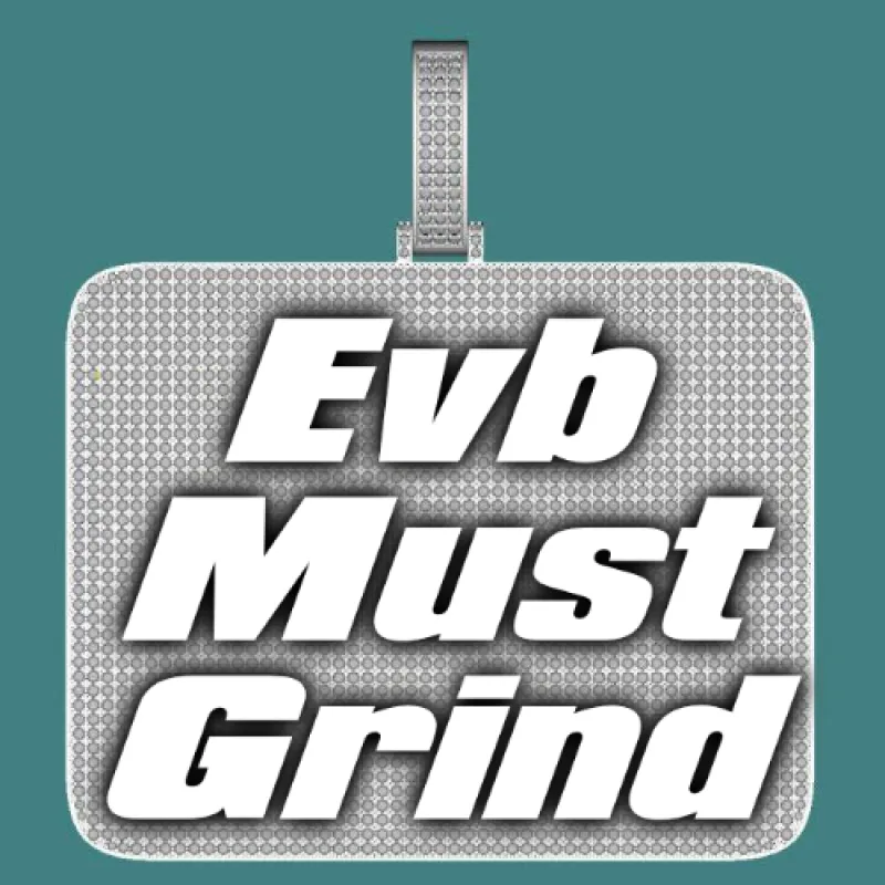 CUSTOM LETTER NECKLACE 3D BIG SQUARE sold by The GUU Shop