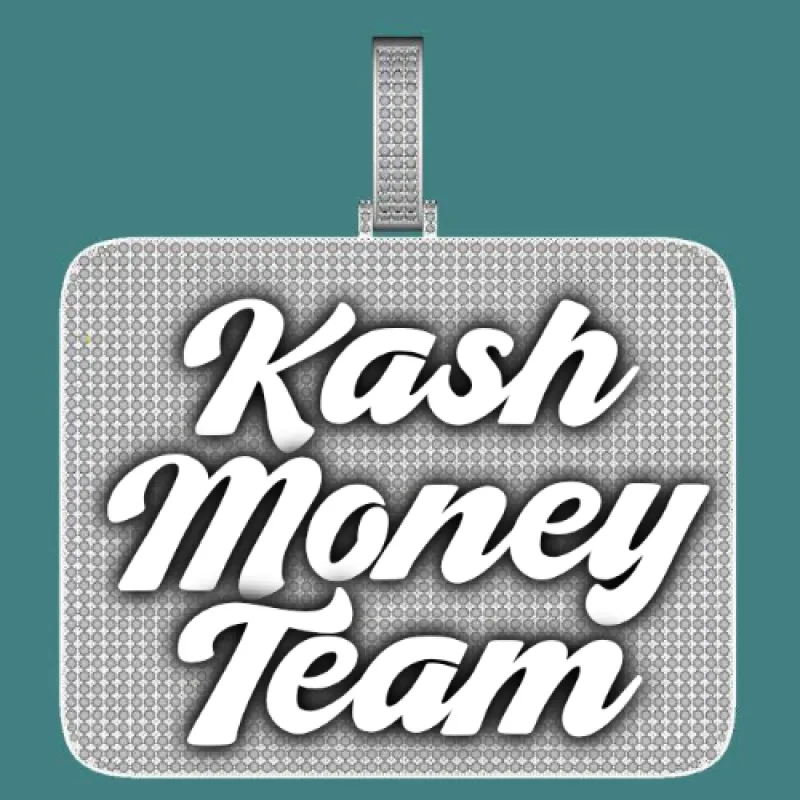 CUSTOM LETTER NECKLACE 3D BIG SQUARE sold by The GUU Shop