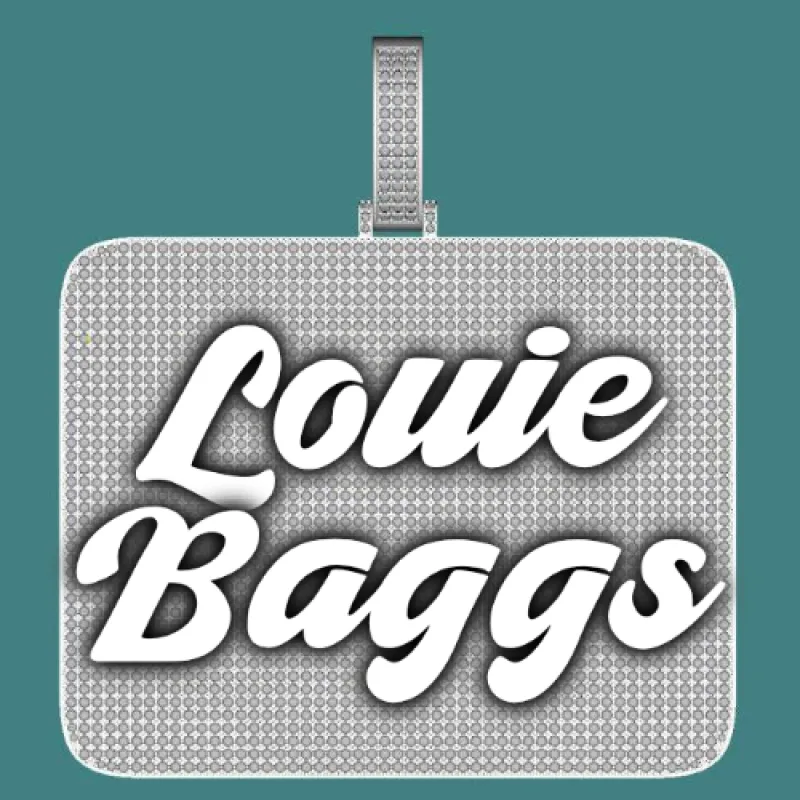 CUSTOM LETTER NECKLACE 3D BIG SQUARE sold by The GUU Shop