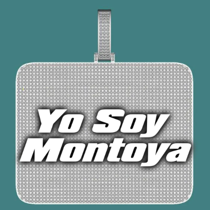 CUSTOM LETTER NECKLACE 3D BIG SQUARE sold by The GUU Shop