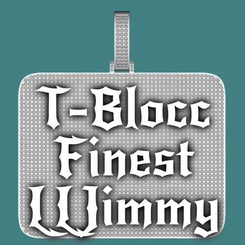 CUSTOM LETTER NECKLACE 3D BIG SQUARE sold by The GUU Shop