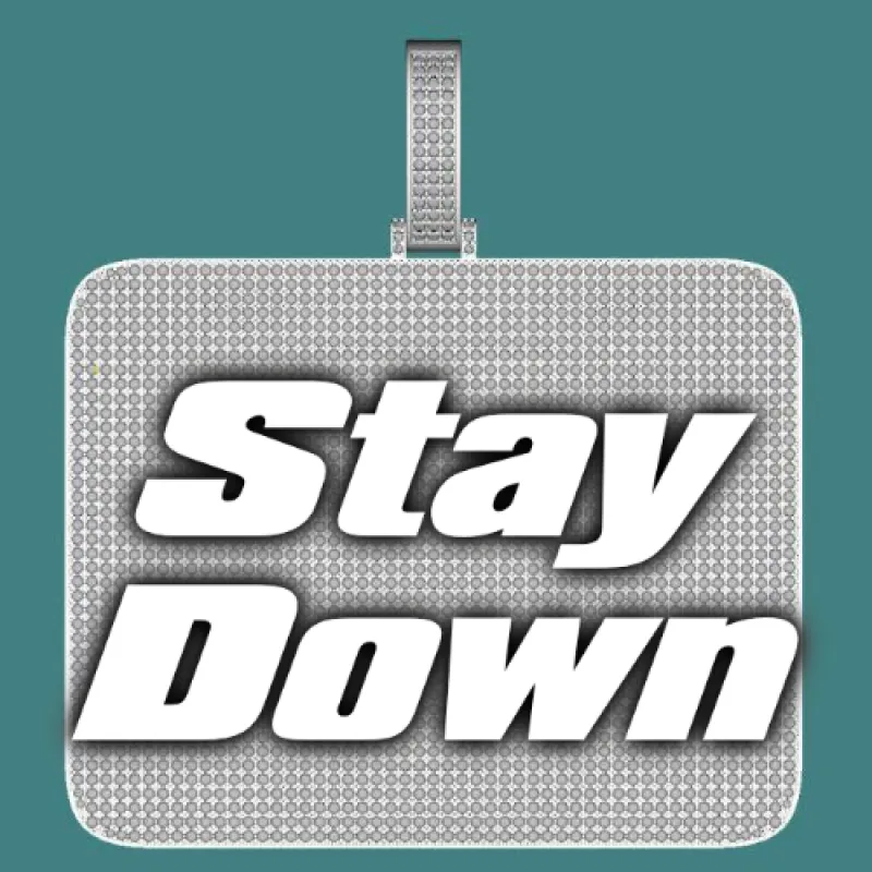 CUSTOM LETTER NECKLACE 3D BIG SQUARE sold by The GUU Shop