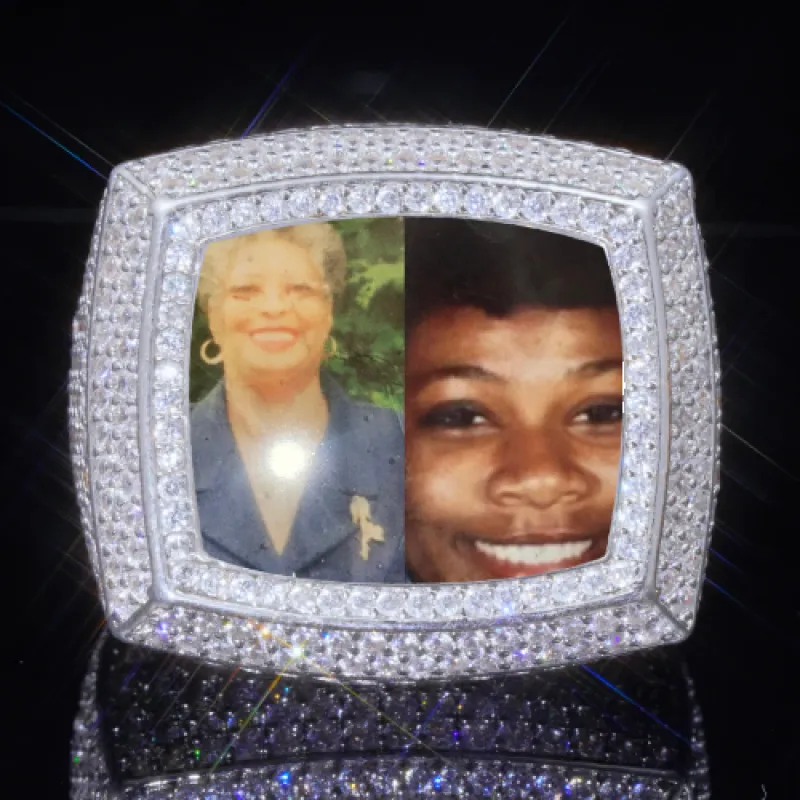 3D CUSTOM PICTURE ICED RING sold by The GUU Shop