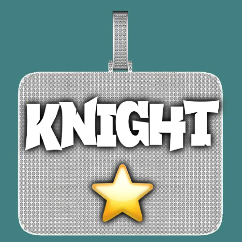 CUSTOM LETTER NECKLACE 3D BIG SQUARE sold by The GUU Shop