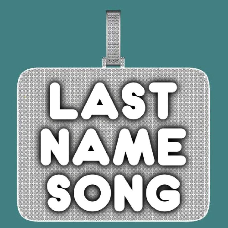 CUSTOM LETTER NECKLACE 3D BIG SQUARE sold by The GUU Shop