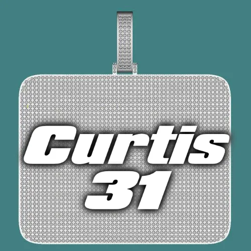 CUSTOM LETTER NECKLACE 3D BIG SQUARE sold by The GUU Shop