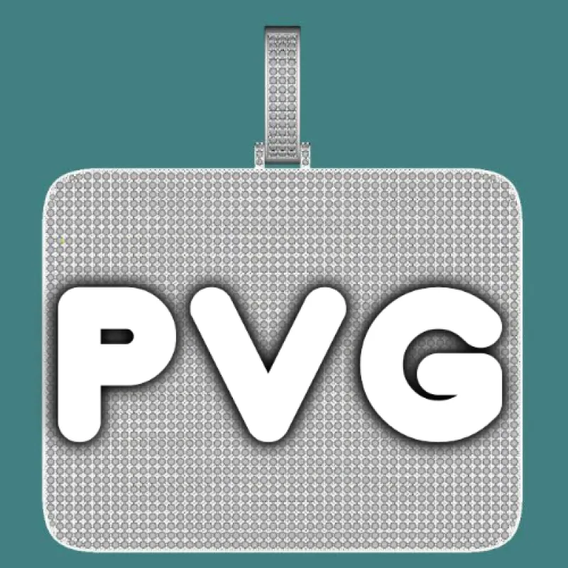 CUSTOM LETTER NECKLACE 3D BIG SQUARE sold by The GUU Shop