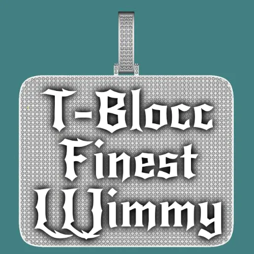 CUSTOM LETTER NECKLACE 3D BIG SQUARE sold by The GUU Shop