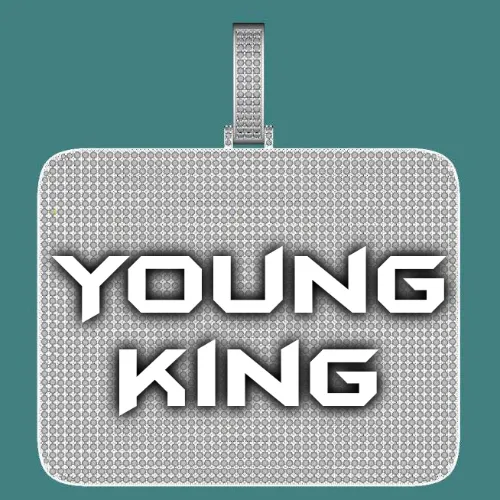 CUSTOM LETTER NECKLACE 3D BIG SQUARE sold by The GUU Shop