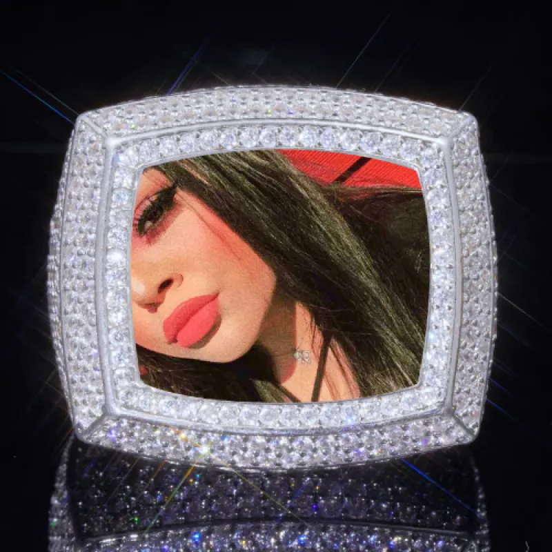 3D CUSTOM PICTURE ICED RING sold by The GUU Shop