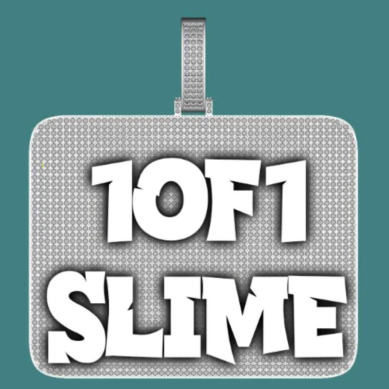 CUSTOM LETTER NECKLACE 3D BIG SQUARE sold by The GUU Shop